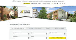 Desktop Screenshot of groupe-osiris.com